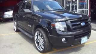 HILLYARD CUSTOM RIMampTIRE 2010 FORD EXPEDITION ROLLING ON 24quot CHROME RIMS [upl. by Ena]