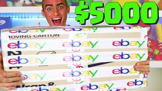 5000 EBAY MYSTERY BOX VS GIANT FAN MAIL BOX [upl. by Aibonez173]