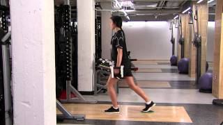 DB Reverse Lunge w valslide [upl. by Otte]