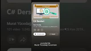 C ÖĞRENİYORUM GÜN 0 csharp yazılım shorts csharptutorial kodlama ders [upl. by Aretse]