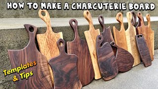 How to Make a Charcuterie Board Templates Wood Selection Finish Options amp More [upl. by Tiffa958]