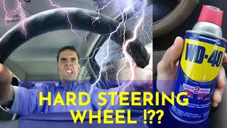 HOW TO FIX HARD STEERING WHEEL the best solution before doing anything else [upl. by Glass]