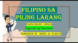 Pagsulat ng Talumpati [upl. by Ahsekad]