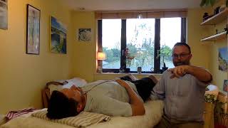 Demonstration on how craniosacral therapy helps tinnitus [upl. by Adnawaj]