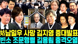 영상 남일우 사망 며느리 김지영 중대발표 빈소 조문행렬 김용림 충격오열 시아버지 협박 [upl. by Einot]