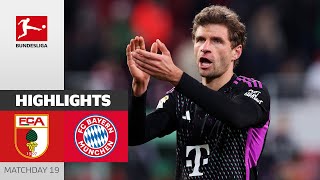 FC Augsburg  FC Bayern München 23  Highlights  Matchday 19 – Bundesliga 202324 [upl. by Ab]