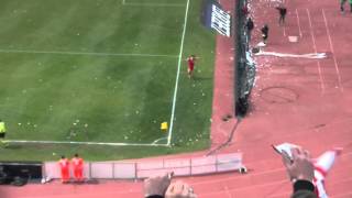 Bari Empoli 3 0 goal Sciaudone e trenino 06 04 2014 [upl. by Missie]