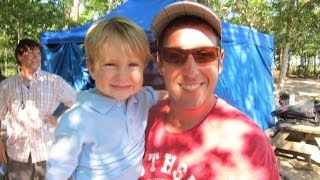 2 yearold baseball prodigy Christian Haupt discovered on YouTube by Adam Sandler [upl. by Ardnaek]