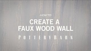 How To Create a Faux Wood Wall [upl. by Atsed33]