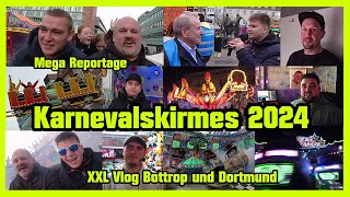 Mega Karnevalskirmes  Bottrop amp Dortmund Reportage Vlog 2024 [upl. by Cronin]