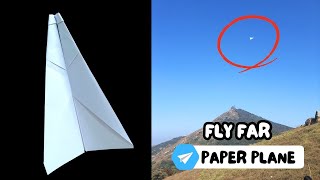 How to Make a Paper Airplane That Flies 100 Feet  DIY Flying Paper Airplane [upl. by Nigen]