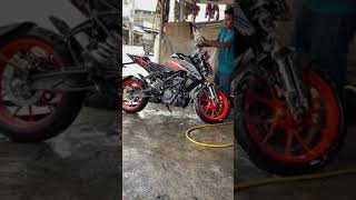 My KTM baby 😗😘 modified Shop reaction 😎 KTM dream bike indiashorts ktmindia trendingshorts post [upl. by Ecinrahs]