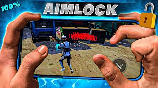 PERFECT  AIM LOCK 🔒 FOR MOBILE  FREE FIRE NEW HEADSHOT TRICK [upl. by Garretson580]