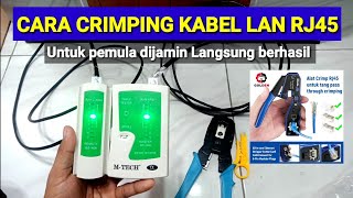 Cara crimping kabel LAN rj45 [upl. by Kovacs]