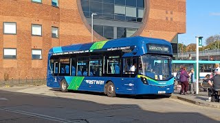 Tracking as 6061  Metrobus Hydroliner 6404 LV74 BZJ at Redhill Bus Station route 100 11102024 [upl. by Hsak872]