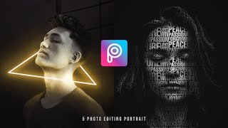 5 PHOTO EDITING PORTRAIT in PicsArt Mobile  Deny King [upl. by Lin]