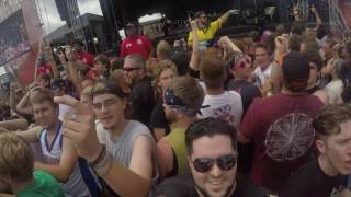 Beartooth  In Between LIVE Chicago Open Air 71616 [upl. by Novah]