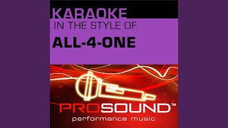 I Swear Karaoke Instrumental Track In the style of All4One [upl. by Rosol784]