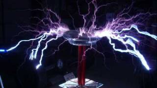 Quick overview 45quot Tesla Coil [upl. by Odnomor56]