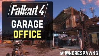 Fallout 4  Garage Office PS4 Modded Build [upl. by Ertemed]