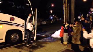 New Rochelle High School Cheerleaders Return Home [upl. by Ayikat495]