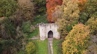 Roundhay Castle near Leeds UK November colors  Drone View amp Music [upl. by Dielle879]