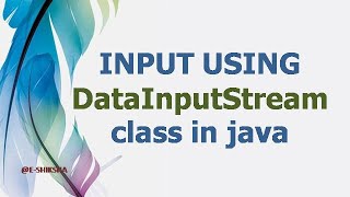 INPUT USING DataInputStream Class [upl. by Arekahs546]