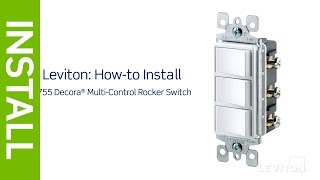 How to Install a Decora Combination Device with Three Single Pole Switches  Leviton [upl. by Valda]