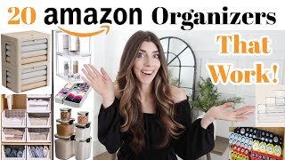 20 AMAZON Home Organization Items You Need That WORK 2023  Whole House Organization Ideas [upl. by Ilwain]