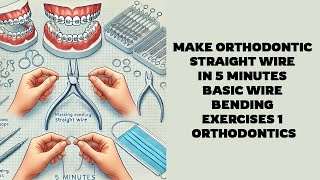 Make Orthodontic straight wire in 5 minutes BASIC WIRE BENDING EXERCISES 1  orthodontics [upl. by Diva]