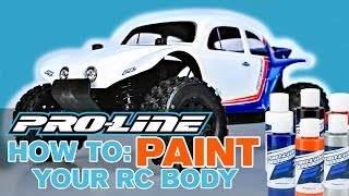 ProLine HOW TO Paint Your RC Body [upl. by Nos]