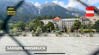 🇦🇹 Innsbruck  Saggen walking tour Tirol [upl. by Ynattib244]