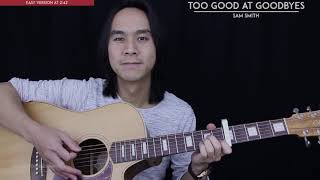 Too Good At Goodbyes Guitar Cover Acoustic  Sam Smith 🎸 Tabs  Chords [upl. by Nrek212]