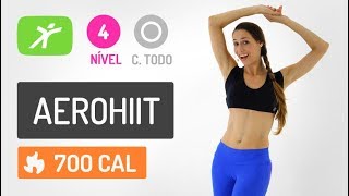 AEROHIIT COMPLETO PARA QUEIMAR 700 CALORIAS EM CASA  Treino de 35 minutos [upl. by Matthieu80]