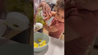 Deviled eggs for Wow🎃Ween toddleractivites halloweenfood halloween parenting funny [upl. by Anaeed]