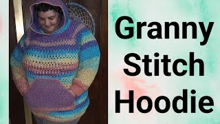 How to Crochet a Granny Stitch Hoodie  Part 1 [upl. by Elleynad551]