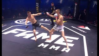 FAME MMA 3  Cała walka Dawid Malczyński vs Amadeusz Ferrari z wejściem i wywiadem  Walka o Pas [upl. by Sualkin584]