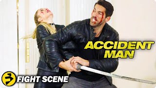 ACCIDENT MAN  Scott Adkins v Amy Johnston  Mike vs Jane the Ripper  Fight Scene [upl. by Fenella964]