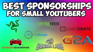 Best Sponsorships For Small YouTubers 2021 [upl. by Ralyat13]