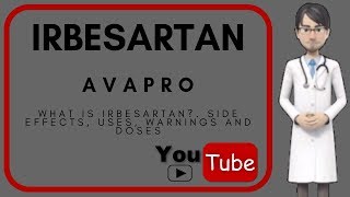 💊 what is Irbesartan Dosage uses mechanism of action side effects of Irbesartan Avapro [upl. by Aikrahs]