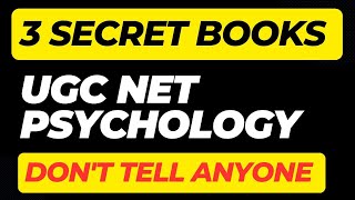 UGC NET PSYCHOLOGY BEST BOOKS ENGLISH MEDIUM ONLY [upl. by Raynah]