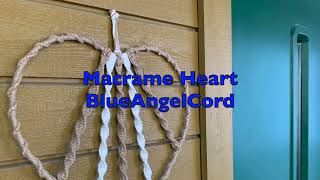 Macrame Heart Wall Hanging [upl. by Gittel835]