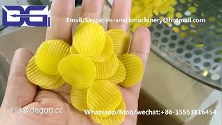 Potato chips machineCorn extrusion pellet plant3D 2D snack pellet papad machinery [upl. by Helbonia655]