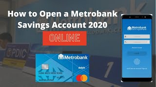 How to Open a Metrobank Savings Account 2020 Using Mobile Application [upl. by Gabbi]