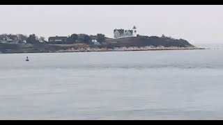 Nobska Lighthouse in Woods Hole from ferry boat [upl. by Hasan10]