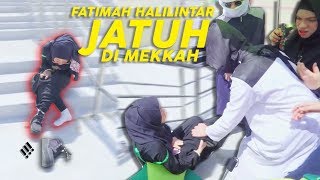 KASIHAN FATIMAH HALILINTAR TERJATUH DITENGAH PANAS TERIK JABAL RAHMAH MEKAH SEMUA TERKEJUT PANIK [upl. by Aihsyla18]