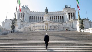 25 Aprile il Presidente Mattarella all’Altare della Patria [upl. by Sitoiyanap]