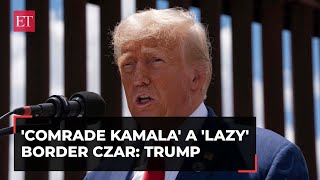 Trump visits USMexico border blasts comrade Kamala as lazy border czar [upl. by Sergei]