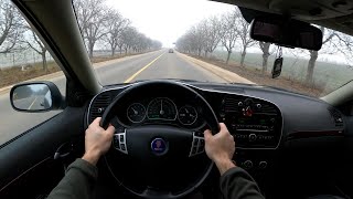 2010 SAAB 93 20T XWD  POV Drive Binaural Audio [upl. by Knitter]