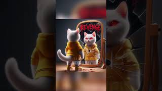 Revenge for Brother 😭💔 Cat 🆚 Wolf💥🔥 catlover ai cute cutecat shorts trending cat boxingai [upl. by Ahsai]